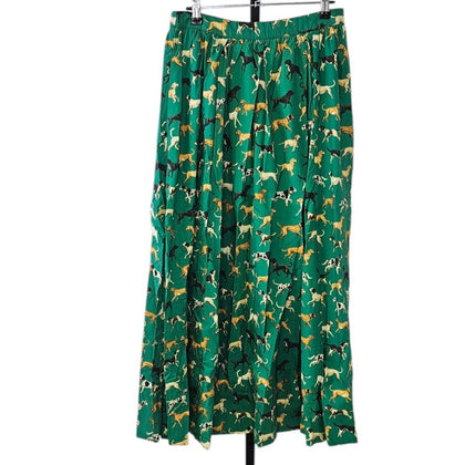 Anthropologie Maeve The Jacie Poplin Printed Maxi Skirt