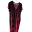 Smash + Tess Womens Short Sleeve Velvet V-Neck Jumpsuit