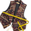SweetGrass Womens Vintage Aztec Western Leather Tassel Vest
