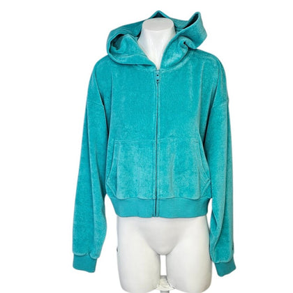 Aritzia TNA Towel Boyfriend Zip Up Relaxed Sweater