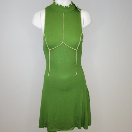 Urban  Outfitters Seamed Ribbed High Neck Dress