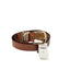 Anthropologie Womens 100% Genuine Leather Structural Belt in Honey Size Med NWT