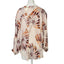 Anthropologie Pilcro The Sidney Batwing Gauzey Print Light Blouse