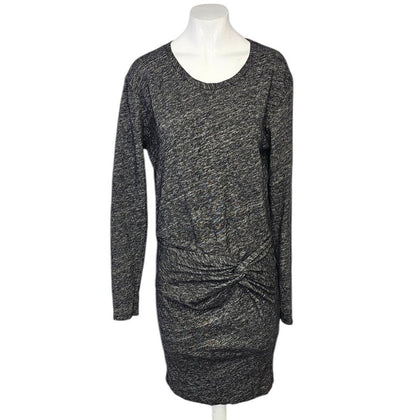 IRO Twist Front Cotton Wool Long Sleeve Dress