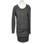 IRO Twist Front Cotton Wool Long Sleeve Dress