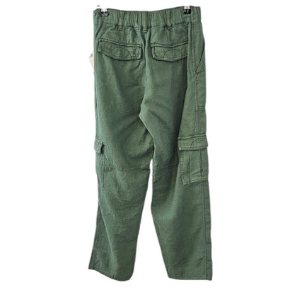 Anthropologie Pilcro Slim Linen Blend Beach Cargo Pants