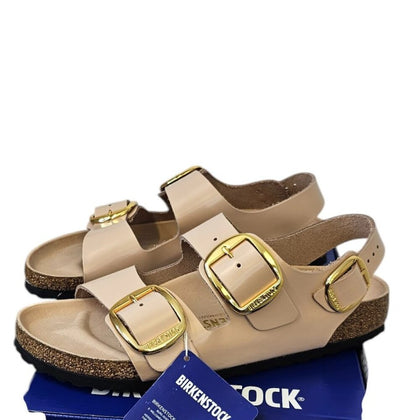 Birkenstock Womens Milano Big Buckle High Shine