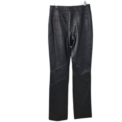 St. John Sport Vintage 100% Leather Straight Boot Pant