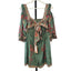 Farm Rio x Anthropologie Puff-Sleeve Square-Neck Romper