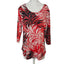 Sympli Canada Womens 3/4 Sleeve Printed Stretch Scoop Neck Top