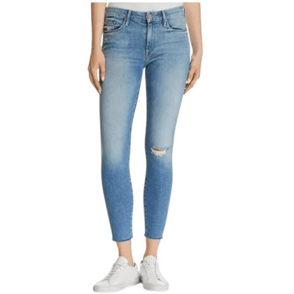 MOTHER Womens The Looker Ankle Fray Jeans