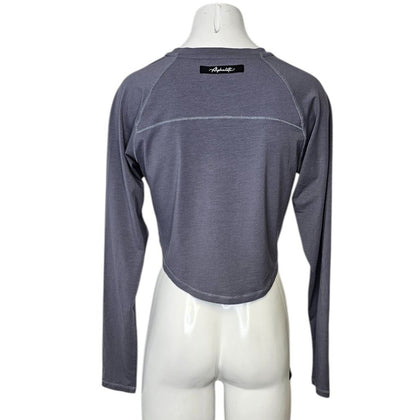 Alphalete Womens Long Sleeve Crop Shirt