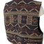 SweetGrass Womens Vintage Aztec Western Leather Tassel Vest
