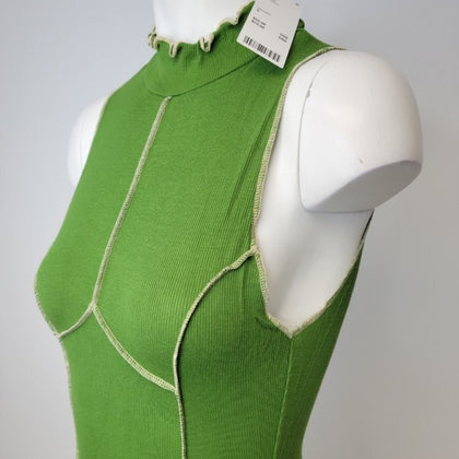 Urban  Outfitters Seamed Ribbed High Neck Dress