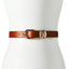 Anthropologie Women 100% Genuine Leather Structured Belt Honey Size Small