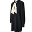 Kate Spade Griffin Tie Neck button Front Crepe Dress