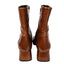 L'intervalle Womens Dobie Square Toe Cognac Leather Booties