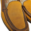 Salvatore Ferragamo Slip On Leather Contrast Canvas Loafers