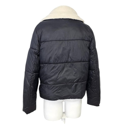 Levi's Womens Faux Shearling Lined Nylon Puffer Jacket