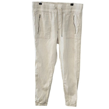 Athleta Womens Cabo 100% Linen Joggers